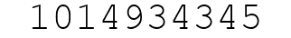 Number 1014934345.