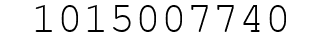 Number 1015007740.