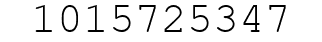 Number 1015725347.