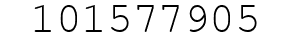 Number 101577905.