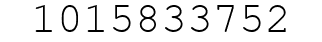 Number 1015833752.