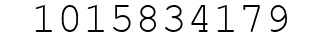 Number 1015834179.