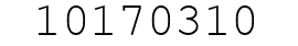 Number 10170310.