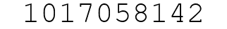 Number 1017058142.
