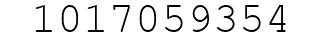 Number 1017059354.