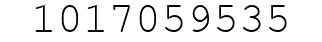 Number 1017059535.