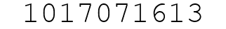 Number 1017071613.