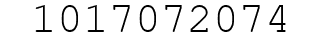 Number 1017072074.