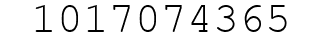 Number 1017074365.