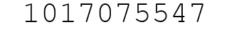 Number 1017075547.