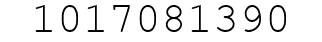 Number 1017081390.