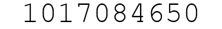 Number 1017084650.