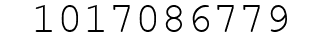 Number 1017086779.