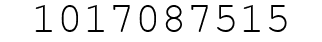 Number 1017087515.