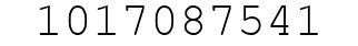 Number 1017087541.