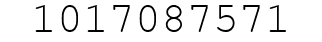 Number 1017087571.
