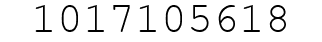 Number 1017105618.