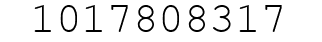 Number 1017808317.