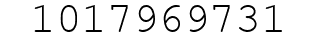 Number 1017969731.