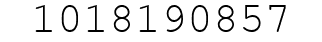 Number 1018190857.
