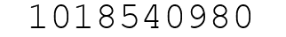 Number 1018540980.