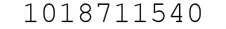 Number 1018711540.