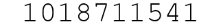 Number 1018711541.