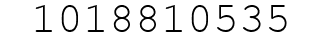 Number 1018810535.