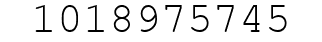 Number 1018975745.