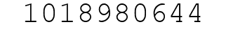 Number 1018980644.