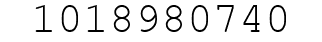 Number 1018980740.