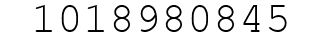 Number 1018980845.