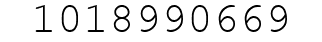 Number 1018990669.