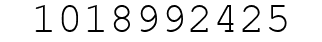 Number 1018992425.