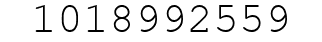 Number 1018992559.