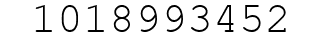 Number 1018993452.