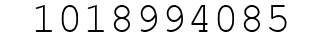 Number 1018994085.