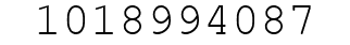 Number 1018994087.
