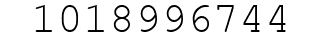 Number 1018996744.