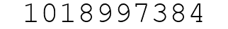 Number 1018997384.