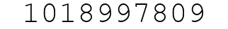 Number 1018997809.