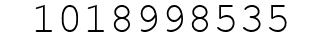 Number 1018998535.