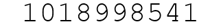 Number 1018998541.