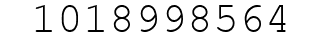 Number 1018998564.