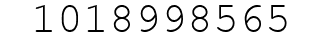 Number 1018998565.
