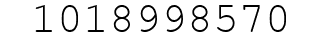 Number 1018998570.