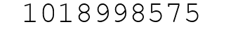 Number 1018998575.