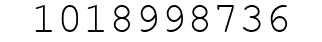 Number 1018998736.