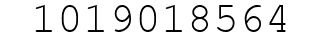 Number 1019018564.