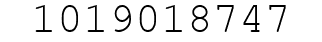 Number 1019018747.
